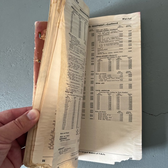 Gates Rubber Company V belt Replacement Guide 1950 - Picture 6 of 7